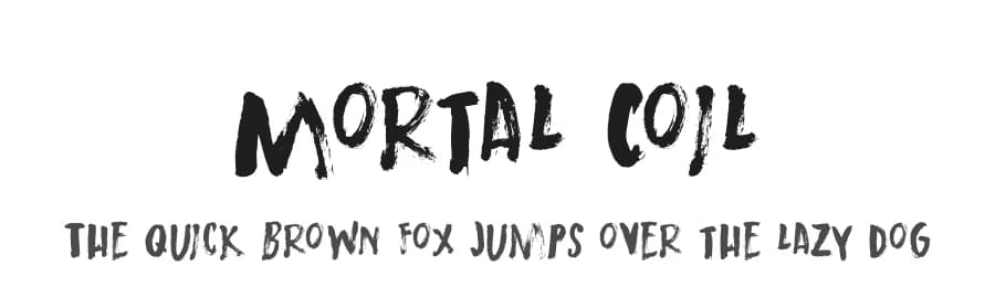 Mortal Coil by Hanoded — Script Handwritten Font