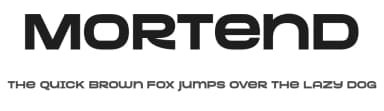 Mortend by Arterfak Project — Sans Serif Font — thumbnail 1