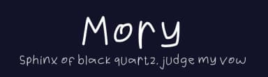 Mory by Mabhal Studio — Script Handwritten Font — thumbnail 2