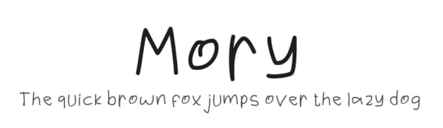 Mory by Mabhal Studio — Script Handwritten Font