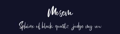 Mosem by Vunira Design — Script Handwritten Font — thumbnail 2