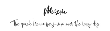 Mosem by Vunira Design — Script Handwritten Font — thumbnail 1
