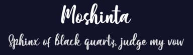 Moshinta by Typefar — Script Handwritten Font — thumbnail 2