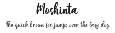 Moshinta by Typefar — Script Handwritten Font — thumbnail 1