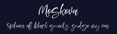 Moskova by Suzuran San — Script Handwritten Font — thumbnail 2