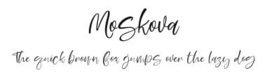 Moskova by Suzuran San — Script Handwritten Font — thumbnail 1