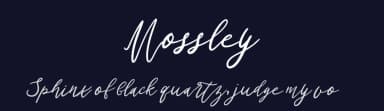 Mossley by Creatype Studio — Script Handwritten Font — thumbnail 2