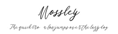 Mossley by Creatype Studio — Script Handwritten Font — thumbnail 1
