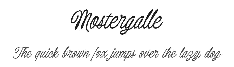 Mostergalle by Letterhend Studio — Script Handwritten Font
