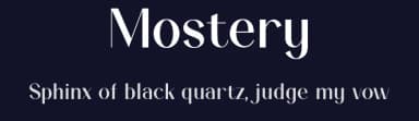 Mostery by Sronstudio — Sans Serif Font — thumbnail 2