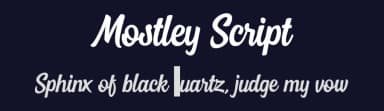 Mostley Script by 50Fox Studio — Script Handwritten Font — thumbnail 2