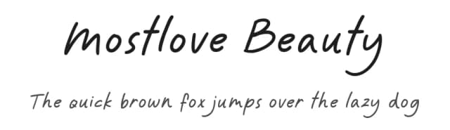Mostlove Beauty by Fontherapy — Script Handwritten Font