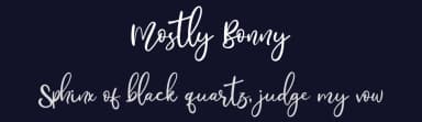 Mostly Bonny by Haksen Studio — Script Handwritten Font — thumbnail 2