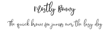 Mostly Bonny by Haksen Studio — Script Handwritten Font — thumbnail 1