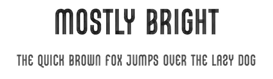 Mostly Bright by Ditatype — Script Handwritten Font