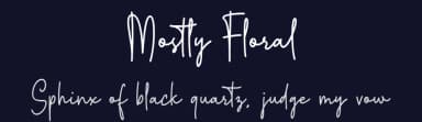 Mostly Floral by Niskala Huruf — Script Handwritten Font — thumbnail 2