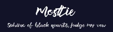 Mosttie by Joko Setiono — Script Handwritten Font — thumbnail 2