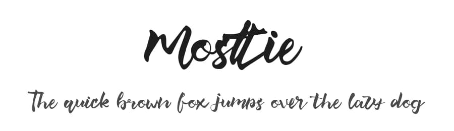 Mosttie by Joko Setiono — Script Handwritten Font