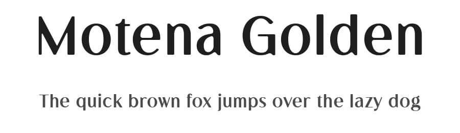 Motena Golden by Suby Studio — Sans Serif Font