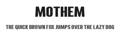 Mothem by gerobuck — Sans Serif Font — thumbnail 1