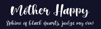 Mother Happy by Khurasan — Script Handwritten Font — thumbnail 2
