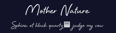 Mother Nature by BLKBK Fonts — Script Handwritten Font — thumbnail 2