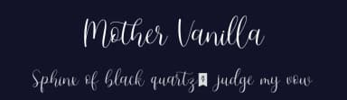 Mother Vanilla by Cupcake Std — Script Handwritten Font — thumbnail 2