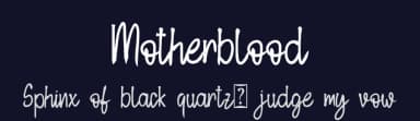 Motherblood by Letterafa Studio — Script Handwritten Font — thumbnail 2