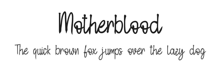 Motherblood by Letterafa Studio — Script Handwritten Font