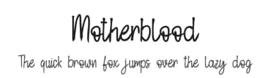 Motherblood by Letterafa Studio — Script Handwritten Font — thumbnail 1