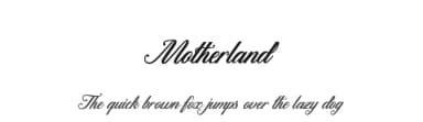 Motherland by Cat.B — Script Handwritten Font — thumbnail 1