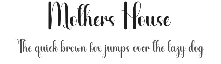 Mothers House by Andi Moz — Script Handwritten Font