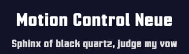 Motion Control Neue by UkiyoMoji Fonts — Sans Serif Font — thumbnail 2