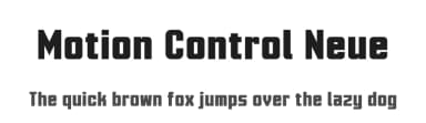 Motion Control Neue by UkiyoMoji Fonts — Sans Serif Font — thumbnail 1
