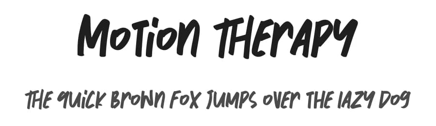 Motion Therapy by Vunira Design — Script Handwritten Font