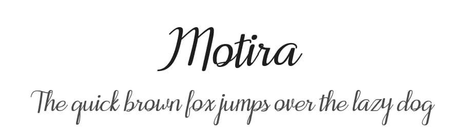Motira by 7NTypes — Script Handwritten Font