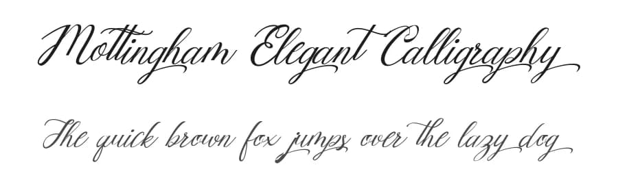 Mottingham Elegant Calligraphy by Axara Type — Script Handwritten Font