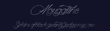 Mougatine by Maelle.K | Thomas Boucherie — Script Handwritten Font — thumbnail 2