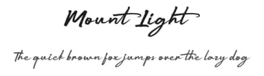 Mount Light by FHFont — Script Handwritten Font — thumbnail 1
