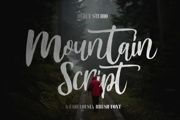 Mountain Script Font by Debut Studio — Script Handwritten Font