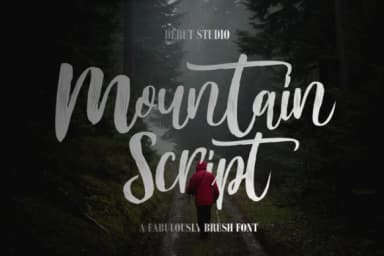 Mountain Script Font by Debut Studio — Script Handwritten Font — thumbnail 1
