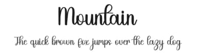 Mountain by FreshtypeINK — Script Handwritten Font — thumbnail 1