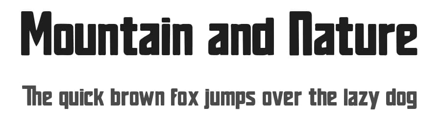 Mountain and Nature by BlackFridayFont FMF — Sans Serif Font