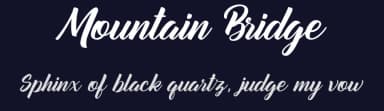Mountain Bridge by Letterflow Studio — Script Handwritten Font — thumbnail 2