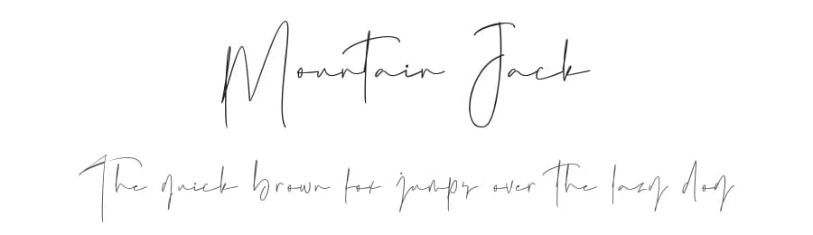 Mountain Jack by Moove Studio — Script Handwritten Font