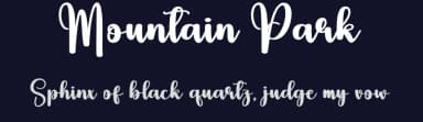 Mountain Park by Scratchones — Script Handwritten Font — thumbnail 2