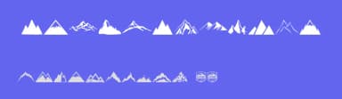 Mountain by Woodcutter — Dingbats Font — thumbnail 3