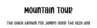 Mountain Tour by Scratchones — Script Handwritten Font — thumbnail 1