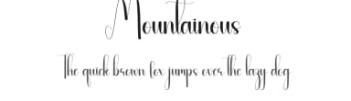 Mountainous by Andi Moz — Script Handwritten Font — thumbnail 1