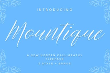 Mountique Font by Ian Mikraz — Script Handwritten Font — thumbnail 1